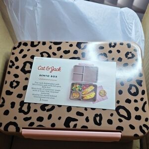 Cat & Jack Leopard Print Bento Box - Tan and Black